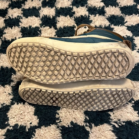 Vans Sk8-Hi x The North Face winter sneaker - leather & suede - blue/brown/cream - Picture 6 of 6